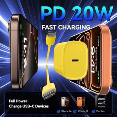 Phone 17 16 15 Pro Charger Fast Charging, 20W USB C Fast Charger Block with 10FT Long Type C Chargers Fast Charging Cable Cord for Phone 17/17 Pro/17 Pro Max/Air/16 Pro Max/16 Pro/15Pro Max/Pro, S24 - Image 7