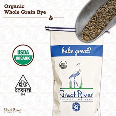 Great River Organic Milling, Whole Grain, Rye Grain, Organic, 50-Pounds (Pack of 1) - Image 4