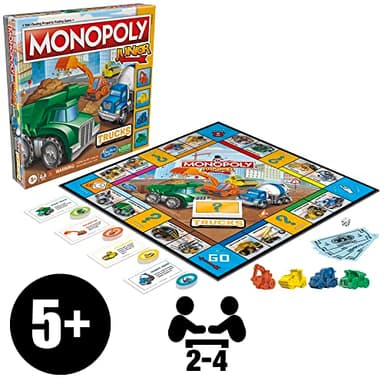 Monopoly Junior Trucks Edition Board Game for Kids Ages 5+, 2-4 Player Kids Games (Amazon Exclusive) - Image 14