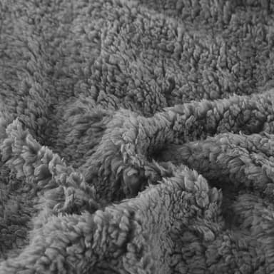 PU MEI Sherpa Throw Blanket for Couch Sofa 60”*80”- Fleece 3D Tufted Fuzzy Soft Cozy Blanket for Bed, Thick Warm Blanket for All Seasons, (Dark Grey, 60"*80") - Image 7