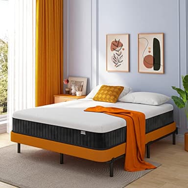 Queen Mattress 12 Inch, Hybrid Mattress Queen Size, Bed Matress in a Box, Pressure Relief & Fiberglass Free - Image 2