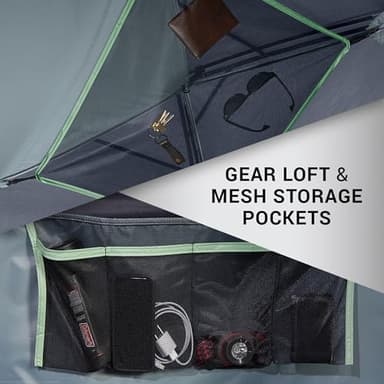 Coleman Skydome Tent with 5 Minute Setup, 2/4/6/8-Person Weatherproof Tent with Rainfly & Carry Bag, 20% More Headroom Than Traditional Canopies - Image 6