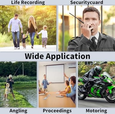 HJBDGS Body Camera 128GB, 4K 30FPS Action Camcorder, Hands Free Sports Camera with Magnetic Back Clip, Mini Body Cam POV Records with Audio and Video Recording for Traveling Cycling Vlogging - Image 4