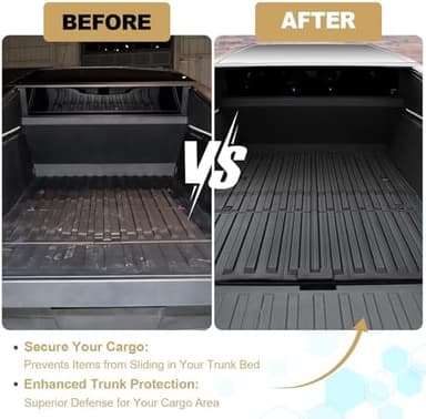 Truck Bed Mat Fit for Tesla Cybertruck 2023 2024,All Weather Bed Mat Heavy Duty Pickup Cargo Bed Liner for Cybertruck Accessories - Image 6
