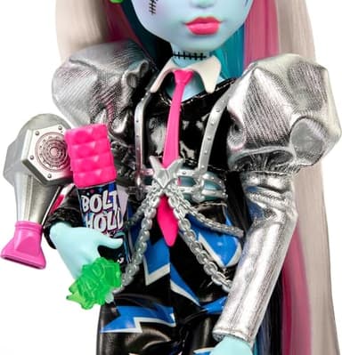 Monster High Doll, Amped Up Frankie Stein Rockstar with Instrument & Performance-Themed Accessories Like Headphones - Image 5