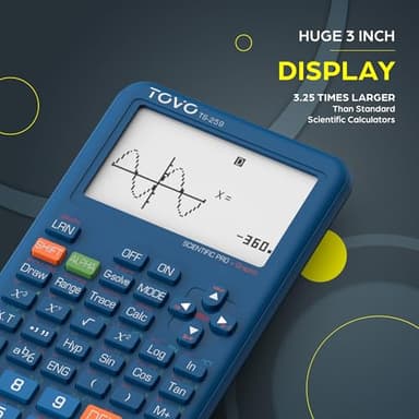 TOVO Scientific Calculator with Graphing Functions, Multiple Modes, 360 Functions, Large Screen, Intuitive Interface for Beginners, High School & Advanced Courses, TS-259 (Developed by CATIGA) - Image 6