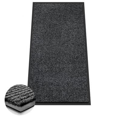 Azadx 2'x4' Indoor Outdoor Door Mat Heavy Duty Front Door Mat Ultra Absorbent Muddy Dirt Resist Welcome Door Mats Non-Slip Backing Entrance Mat for Home Commercial Outdoor Entrance Floor Mat - Image 1