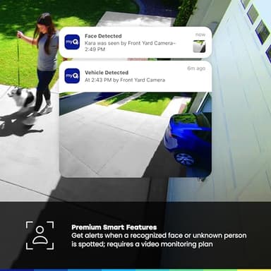 CHAMBERLAIN myQ Outdoor Battery Camera | 2K Camera, Color Night Vision, Spotlight, Motion Alerts, Live View with Two-Way Talk, Wireless, Weather-Resistant, Outdoor, White - Image 6