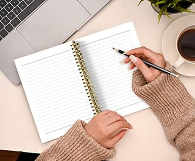 Knibeo Star Tarot Journal Notebook - 5.5×8.3 Inch Tarot Spiral Bound Notebook Aesthetic with 164 Pages, Witch Journal, Star Tarot Card Notebook - Image 5