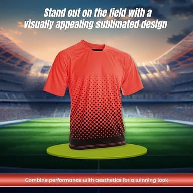 Ventura Short Sleeve Goalkeeper Jersey – Lightweight, Moisture-Wicking, Sublimated Design for Adult Soccer Goalies Orange - Image 4