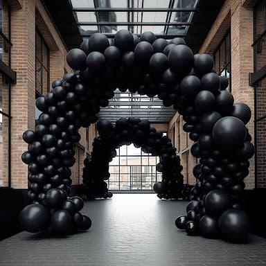 130PCS Black Balloons Different Sizes 18" 12" 10" 5" Balloon Garland Arch Kit perfect for Birthday Party, Graduation, Baby Shower, Wedding, Holiday Decoration and Anniversary (Black balloons) - Image 6