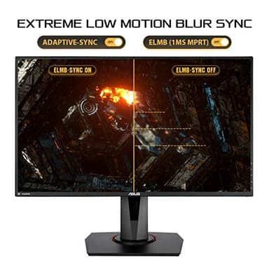 ASUS TUF Gaming VG279QM 27” HDR Monitor, 1080P Full HD (1920 x 1080), Fast IPS, 280Hz, G-SYNC Compatible, Extreme Low Motion Blur Sync (ELMB SYNC), 1ms, DisplayHDR 400,, BLACK - Image 4