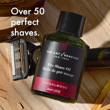 The Art of Shaving Pre Shave Beard Oil for Men, Protects Against Irritation and Razor Burn, Clinically Tested for Sensitive Skin, Sandalwood, 2 Fl Oz (Pack of 1) - Image 4