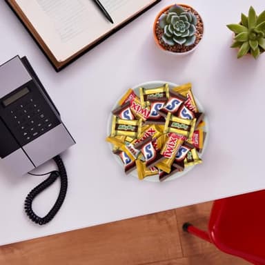 SNICKERS, TWIX & MILKY WAY Minis Assorted Chocolate Candy Variety Pack, Halloween Candy Bag, 150 Ct Bulk Bag - Image 5
