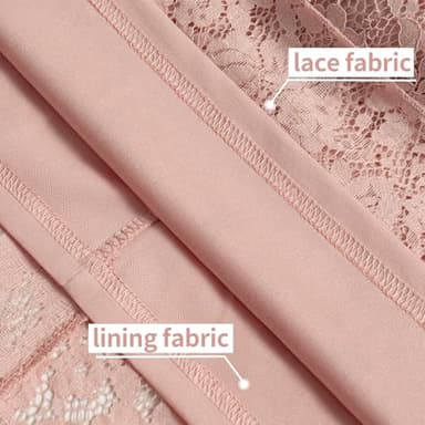 COOAN Wedding Guest Dresses for Women Women's Cocktail Dresses Formal Dresses for Women Lace Sequin Prom Dress Pink - Image 4