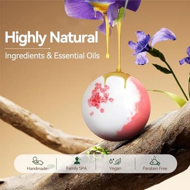 Bath Bombs for Women Gift Set, 20 Organic Bath Bombs with Essential Oil, Handmade SPA Bubble Bath for Relaxing, Gift for Her/Him, Women, Girls, Wife, Mother - Image 2