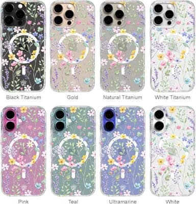 VELVET CAVIAR Case for iPhone 17 Pro Max | Compatible with MagSafe | 10ft Drop Tested | Cute Girly Protective Designer Cases for Women | Enchanted Floral Wildflowers - Image 3
