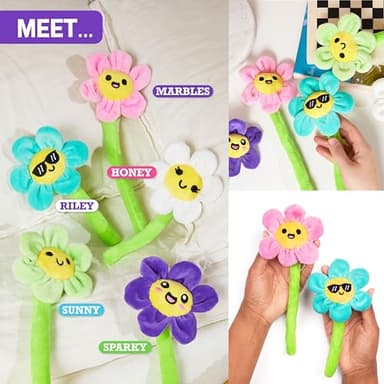 Emotional Support Flowers by Relatable, Cuddly Stuffed Animals and Toys, Squishy Toys and Plushies, Great Gift Ideas for Loved Ones of All Ages, Includes 5 Plushies with Carrying Basket - Image 5