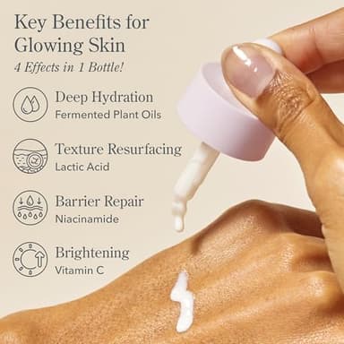 Beekman 1802 Oh Mega Milk Facial Oil - Hydrating Vitamin C & Niacinamide Serum - Repairs Skin Barrier & Reduces Dark Spots From Aging - Fragrance Free, Sensitive Skin Safe - Image 3