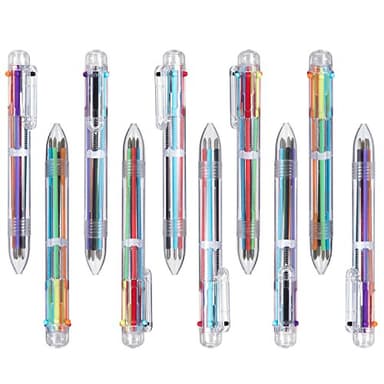 favide 22 Pack 0.5mm 6-in-1 Multicolor Ballpoint Pen,6-Color Retractable Ballpoint Pens for Office School Supplies Students Children Gift,Kids Party Favors - Image 3