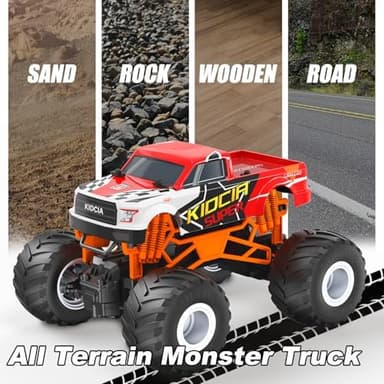 Scientoy Remote Control Car, 20KM/H Monster Truck Toys for Ages 5-7, 1:16 Scale All Terrain RC Cars for Boys & Girls Age 4-7, 2.4Ghz Off Road RC Truck, Christmas Birthday Gift for Kids - Image 6