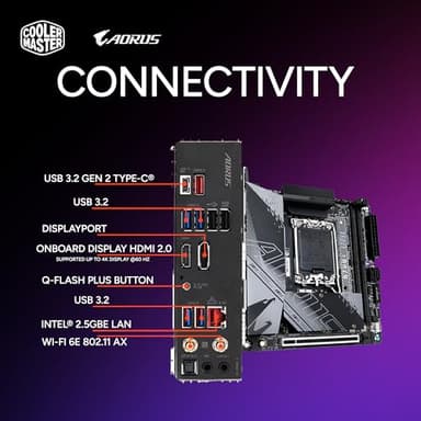 Cooler Master NR2 Pro Mini ITX – Intel i7-14700F 2.1GHz (5.4GHz Turbo) | Gigabyte RTX 4070 Super 12GB & B760I AORUS PRO | 32GB DDR5 6000MHz | 1TB Gen4 M.2 | WiFi | Windows 11-280mm AIO Gaming PC - Image 7