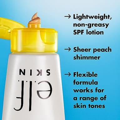 e.l.f. SKIN Suntouchable Whoa Glow SPF 30, Sunscreen & Makeup Primer For A Glowy Finish, Made With Hyaluronic Acid, Vegan & Cruelty-Free, Packaging May Vary, Sunburst - Image 5