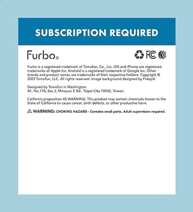 Furbo Mini Pet Camera: Security Cam w/Barking/Meowing Alerts, Cat or Dog Tracking w/Phone App, Smart Home Indoor Monitoring, 2-Way Speaker. No Subscription Needed. Standard See, Talk & Toss Features - Image 10