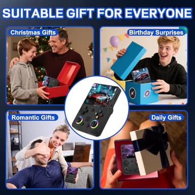 Colourbing RG36PRO Retro Handheld Game Console - Open Source System,3.5"IPS Screen,30,000+ Classic Games,64G TF card, 3000mAh Battery,Portable Gaming Player for Travel,Gift for Teen or Partner -Black - Image 8