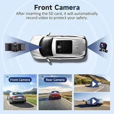 Wireless Portable Carplay Screen for Car - 10.26Inch Carplay & Android Auto Car Touch Stereo, with 4K Dash Cam, Backup Camera,Bluetooth,GPS Navigation - Image 5