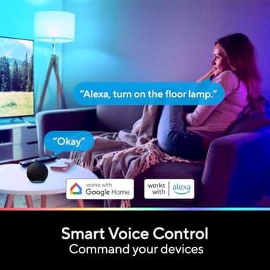 U-tec Smart Light Bulbs, 1100 Lumen, 90+CRI WiFi Mesh & Bluetooth Color Changing A19 Light Bulb, 16 Million DIY Colors RGB Light Bulbs, Compatible with Alexa, Google Assistant Home App, 4 Pack - Image 3