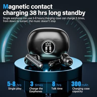 Wireless Headphones LED Display for Work - Image 3