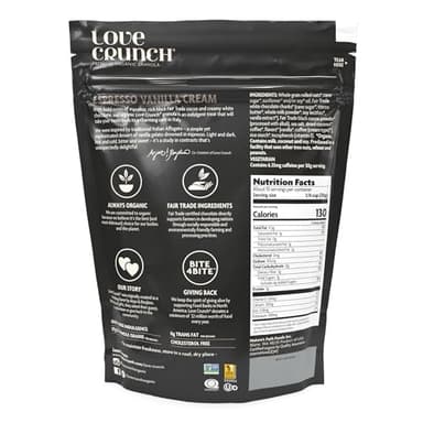 Love Crunch Organic Espresso Vanilla Cream Granola, 11.5 oz (Pack of 6), Non-GMO, Fair Trade, by Nature's Path - Image 7