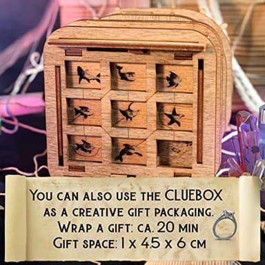iDventure Cluebox - Davy Jones Locker - Escape Room Game - Puzzle Box - Gift Box - 3D Wooden Puzzle for Adults - Wooden Jigsaw - Brain Teaser - Birthday Gift Gadget for Men - Money Box - Image 4