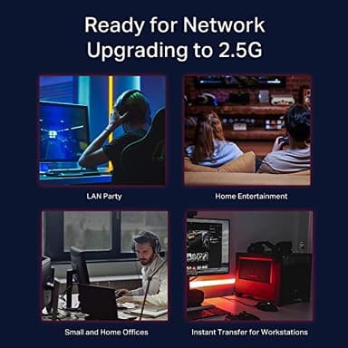 TP-Link TL-SG105-M2 - 5 Port Multi-Gigabit Unmanaged Network Switch, Ethernet Splitter, 2.5G Bandwidth, Plug & Play, Desktop/Wall-Mount, Fanless Metal Design, Free Expert Help - Image 6