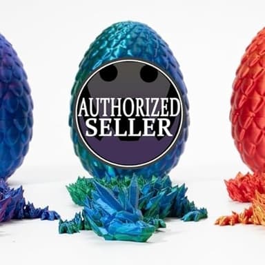Zobetro 3D Printed Dragon with Surprise Egg, Articulated Crystal Dragon in Egg, Executive Dragon Fidget Desk Toys, Decorative Egg Gifts for Boys Kids Home Decor(Green) - Image 2