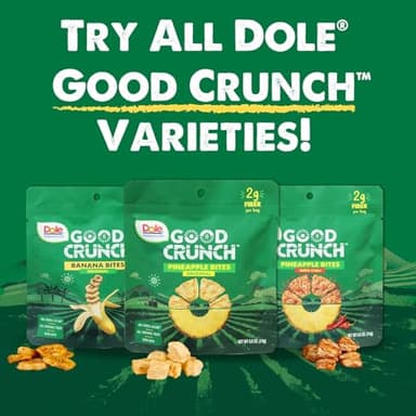 Dole Good Crunch Pineapple with Chili Dried Fruit Bites, Gluten Free & Vegan Snack, 0.5oz Bags (Pack of 12) - Image 6