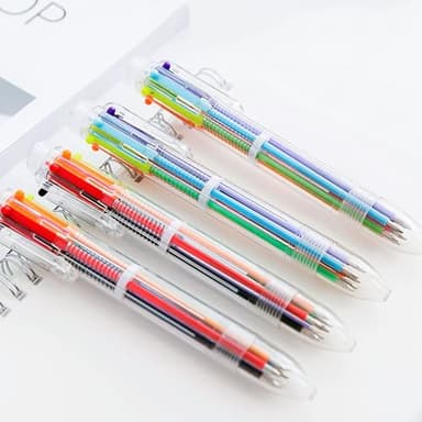 DAIKOYE Ballpoint Pens 24 PCS 0.5mm 6-in-1 Multicolor Ballpoint Pens School Supplies Birthday Party Favors Gifts for Kids Students - Image 7