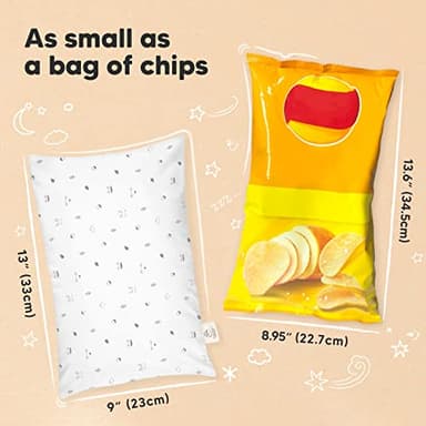 Mini Toddler Pillow with Pillowcase - 9x13 My Little Dreamy Travel Kids Pillow for Sleeping, Toddler Bed, Small, Tiny, Organic Cotton Pillowcase, Soft & Breathable, Kids 2-4 Years Old (Acorn) - Image 4