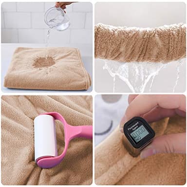 ROMASA Baby Bath Towel Hooded Ultra Soft Towel Highly Absorbent Bathrobe Blanket Toddlers Shower Gifts for Boys Girls-27.5" x 55" (Kaqi) - Image 4