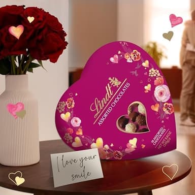 Lindt Valentine's Classic Heart Assorted Gourmet Chocolate Candy Truffles, 8.8 oz - Image 5