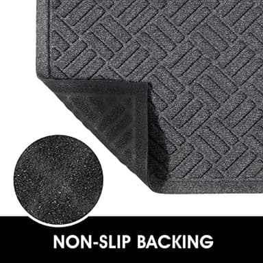 MATALL Front Door Mat 2 Pack Indoor and Outdoor Welcome Mat, Absorbent and Drain Away Water Heavy Duty Entryway Doormat for Front Back Doors, Laundry Rooms, Mudrooms and More, 29.5x17.5IN - Image 3