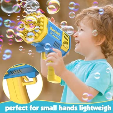 JONEG Toys for 3-8 Year Old Boys Girls: Bubble Machine for Kids with Bubble Solution, Gifts for 3 4 5 6 7 8 Years Old Boy Birthday Toy for Kid Toddlers Ages 4-6 Outdoor Wedding Bubbles Blower Maker - Image 3