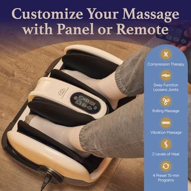 Cloud Massage Shiatsu Foot Massager with Heat – Deep Kneading for Pain Relief – Perfect for Father’s Day, Circulation & Relaxation – Ideal for Plantar Fasciitis, Neuropathy & Arthritis - Image 5
