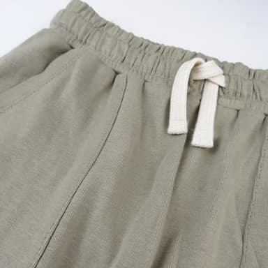 HonestBaby 2-Pack Cargo Shorts 100% Organic Cotton for Infant Baby and Toddler, Boys, Girls, Pineapple Leaf Khaki, 18 Months - Image 3