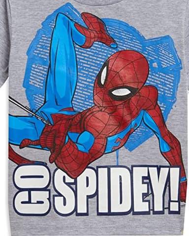 Marvel Spider-Man Toddler Boys T-Shirt and Shorts Outfit Set Gray/Blue 5T - Image 6