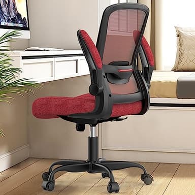 Mimoglad Office Chair, Ergonomic Desk Chair with Adjustable Lumbar Support, High Back Mesh Computer Chair with Flip-up Armrests-BIFMA Passed Task Chairs, Executive Chair for Home Office - Image 1