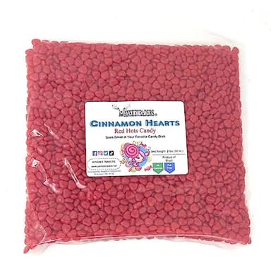 YANKEETRADERS Hearts Candy, Cinnamon, 2 Pound - Image 1