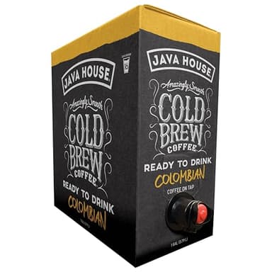 Java House Cold Brew Coffee on Tap – Premium 100% Arabica Medium Roast – Smooth Colombian Flavor with Chocolate & Caramel Notes – 1 Gallon Box (16 Servings) – Ready to Drink, No Brewing Required, Fridge-Friendly - Image 2