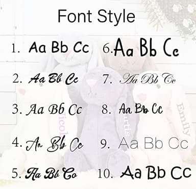 Embroidered Plush Bunny With Child'S Name HandMade Custom Plush Toy Child'S First Easter Gift - Image 6